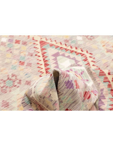 Rug Kilim Afghanistan 203x301 Grey-lilac Turquo