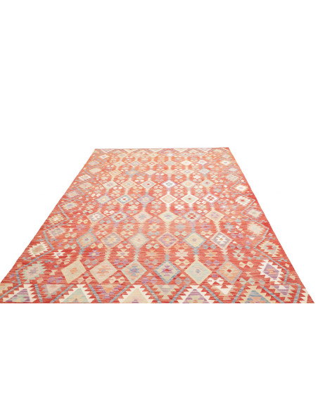 Rug Kilim Afghanistan 202x300 Terracotta Sky Bl