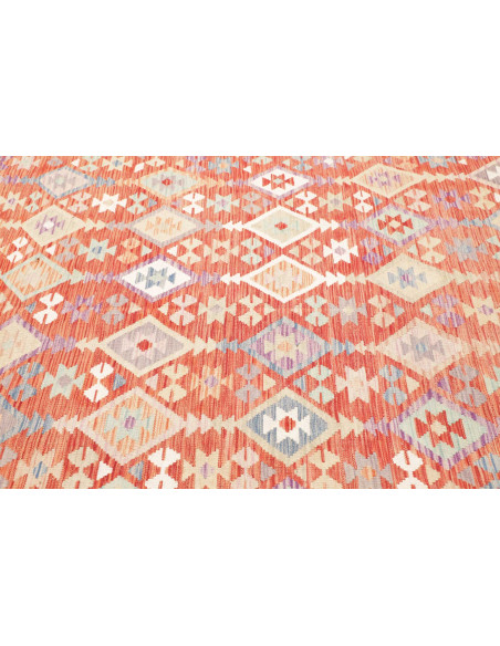 Tappeto Kilim Afghanistan 202x300 Terracotta Bl