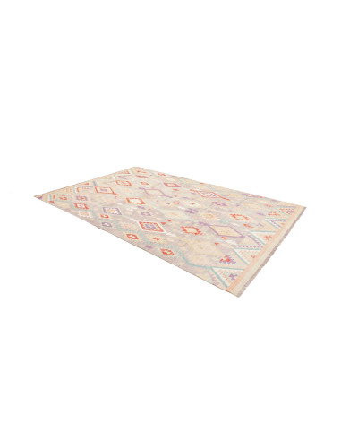 Tappeto Kilim Afghanistan 200x304 Grigio Tenue