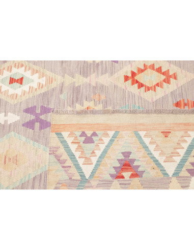 Rug Kilim Afghanistan 200x304 Muted Grey Pastel