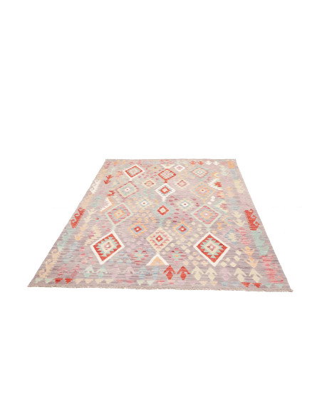 Tappeto Kilim Afghanistan 170x240 Grigio Con Ac