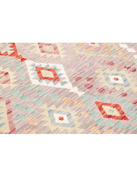 Tappeto Kilim Afghanistan 170x240 Grigio Con Ac