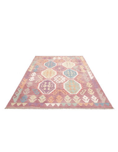 Tappeto Kilim Afghanistan 172x248 Rosa Antico A