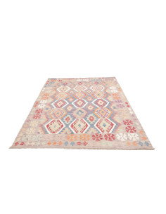 Tappeto Kilim Afghanistan 180x258 Grigio Lavand 2