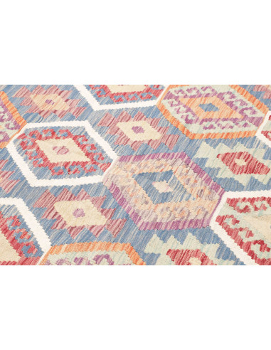 Tappeto Kilim Afghanistan 180x258 Grigio Lavand