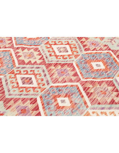 Tappeto Kilim Afghanistan 168x235 Azzurro Menta