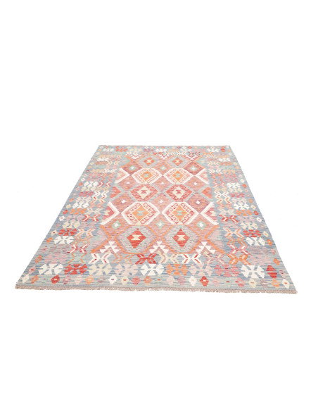 Rug Kilim Afghanistan 171x257 Light Blue Orange