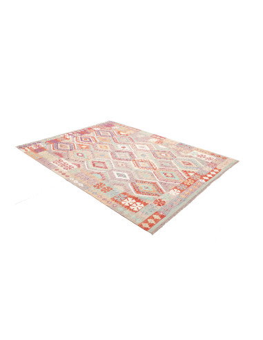 Rug Kilim Afghanistan 183x246 Muted Grey Lavend