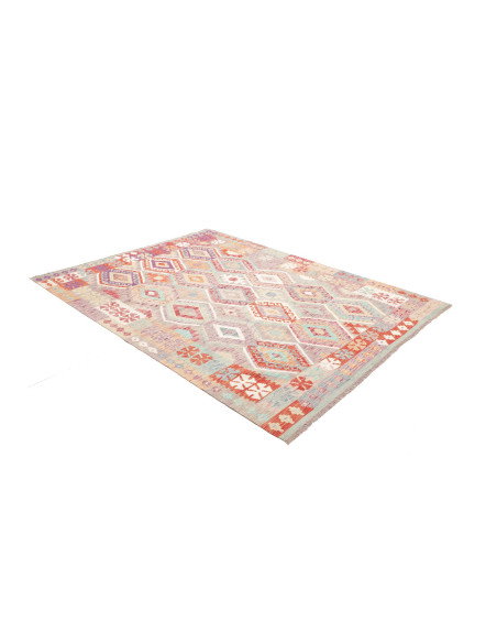 Rug Kilim Afghanistan 183x246 Muted Grey Lavend