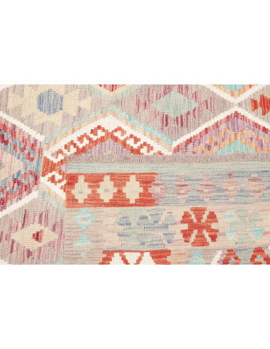 Tappeto Kilim Afghanistan 183x246 Grigio Tenue