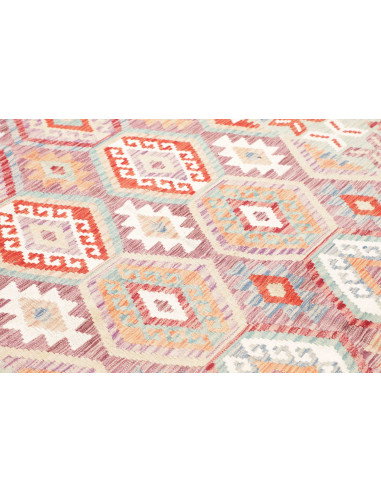Rug Kilim Afghanistan 179x244 Mint Green Coral