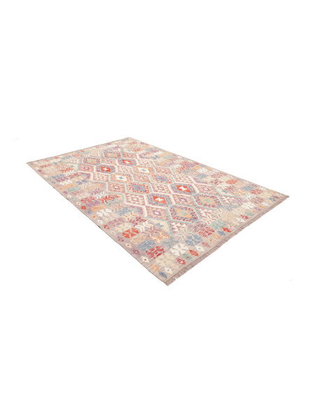 Tappeto Kilim Afghanistan 167x248 Grigio Chiaro