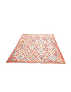 Tappeto Kilim Afghanistan 150x204 Arancione Mul 2