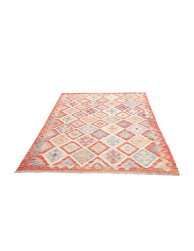 Rug Kilim Afghanistan 150x204 Orange Pastel Mul
