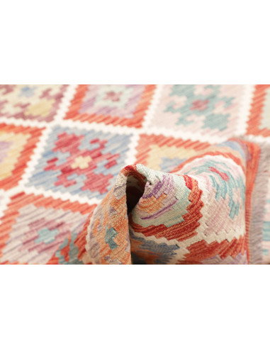 Rug Kilim Afghanistan 150x204 Orange Pastel Mul