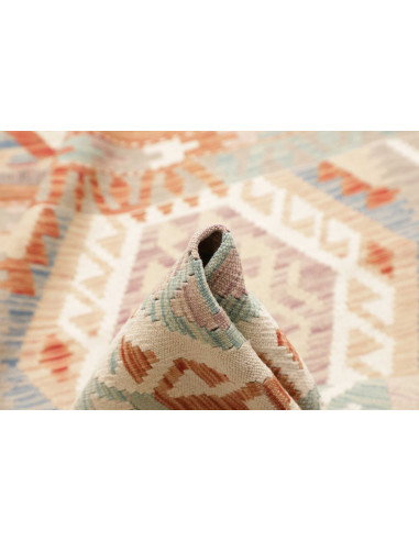 Tappeto Kilim Afghanistan 83x636 Grigio Chiaro