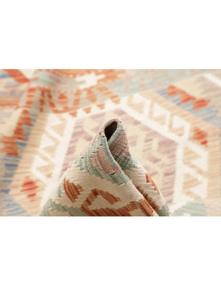 Tappeto Kilim Afghanistan 83x636 Grigio Chiaro