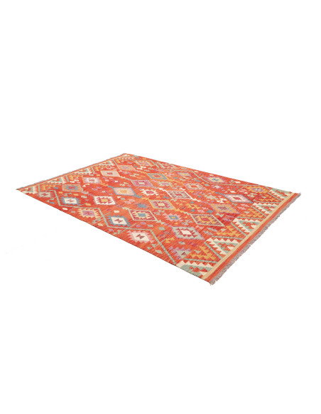 Tappeto Kilim Afghanistan 167x246 Rosso-arancio