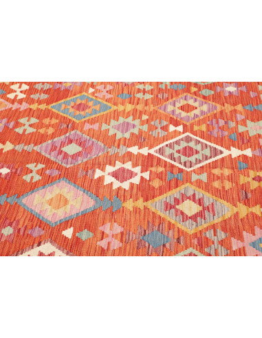 Tappeto Kilim Afghanistan 167x246 Rosso-arancio