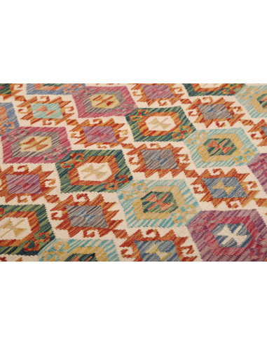Kilim 198x302 Cm Kilim, Afghanistan, Lana Cardata A Mano