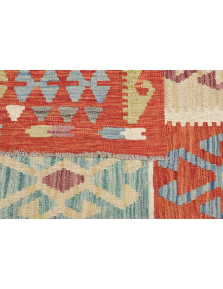 Tappeto Kilim Afghanistan 413x495 Arancio Terra