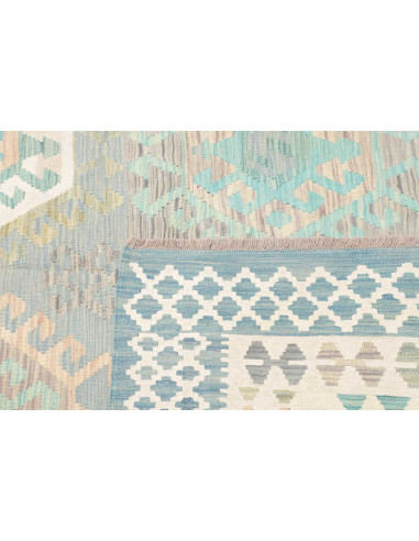 Rug Kilim Afghanistan 202x297 Sky Blue Turquois