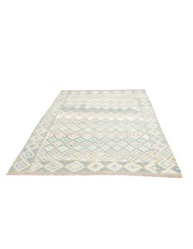 Tappeto Kilim Afghanistan 182x250 Blu Azzurro
