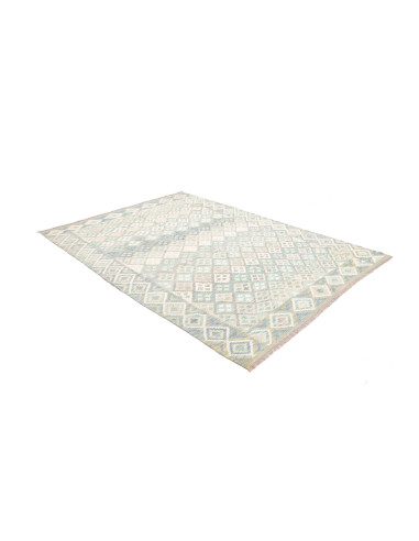 Tappeto Kilim Afghanistan 182x250 Blu Azzurro