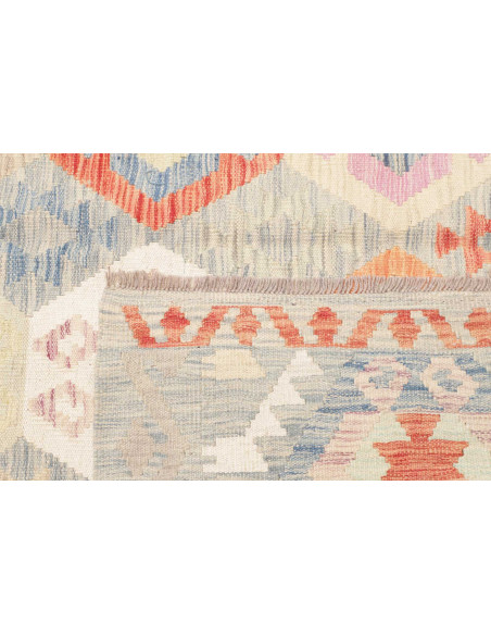 Tappeto Kilim Afghanistan 185x248 Avorio Grigio