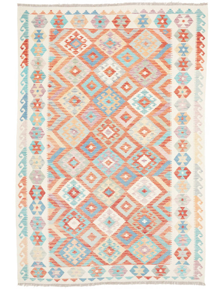 Rug Kilim Afghanistan 173x253 Terracotta Sky Bl