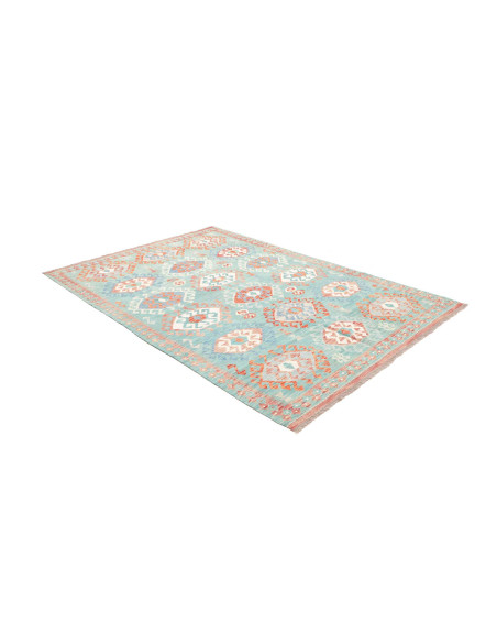 Rug Kilim Afghanistan 170x244 Aqua Blue Terraco