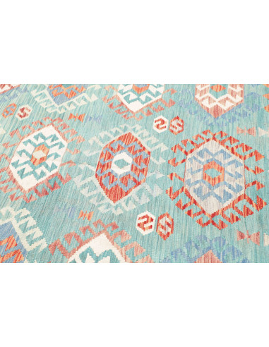 Rug Kilim Afghanistan 170x244 Aqua Blue Terraco
