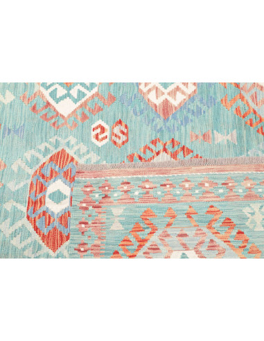 Rug Kilim Afghanistan 170x244 Aqua Blue Terraco