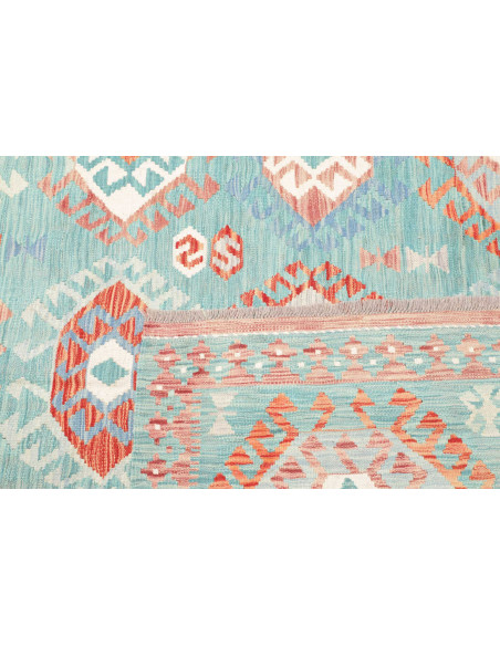 Rug Kilim Afghanistan 170x244 Aqua Blue Terraco