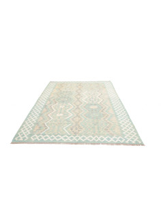 Tappeto Kilim Afghanistan 179x244 Celeste Beige 2