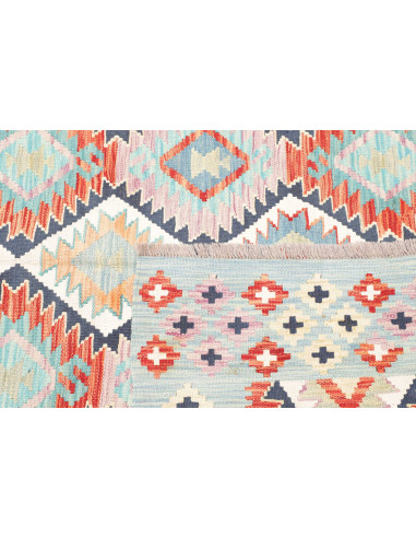 Rug Kilim Afghanistan 163x251 Sky Blue Terracot