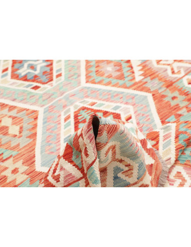 Rug Kilim Afghanistan 180x240 Terracotta Teal