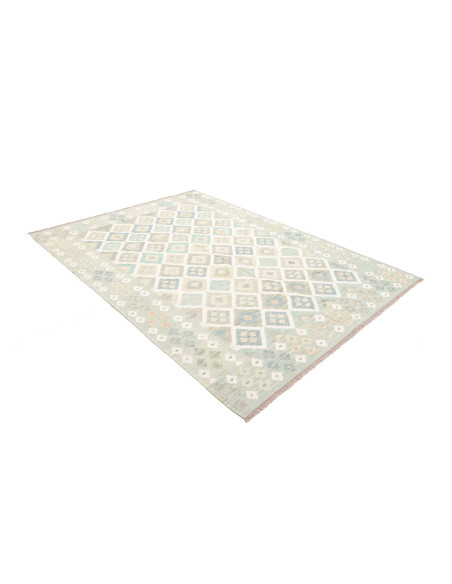 Rug Kilim Afghanistan 173x242 Light Blue-green