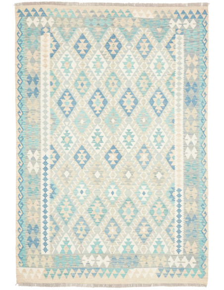 Tappeto Kilim Afghanistan 167x244 Blu Azzurro