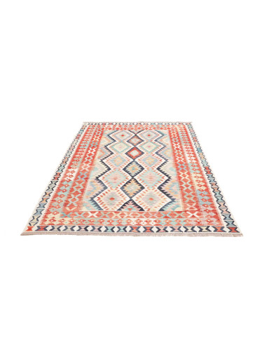 Tappeto Kilim Afghanistan 153x206 Corallo Terra
