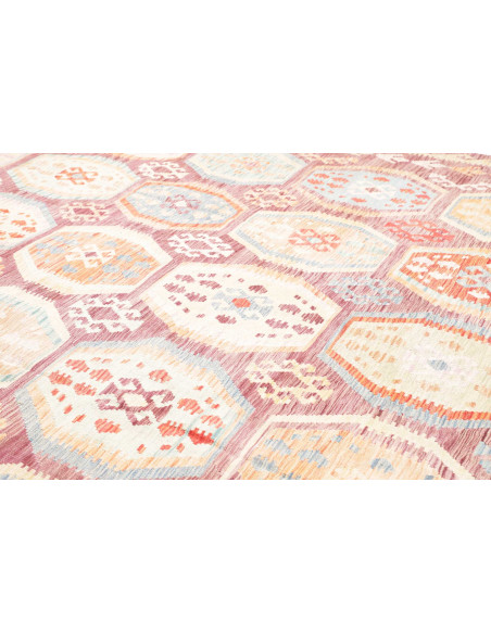 Tappeto Kilim Afghanistan 309x391 Malva Celeste