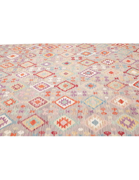 Rug Kilim Afghanistan 250x362 Grey-beige Multic