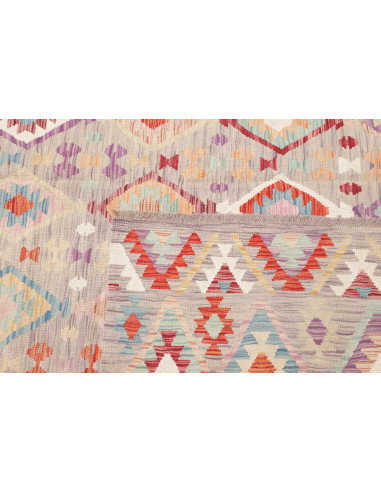 Rug Kilim Afghanistan 250x362 Grey-beige Multic