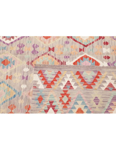 Rug Kilim Afghanistan 250x362 Grey-beige Multic