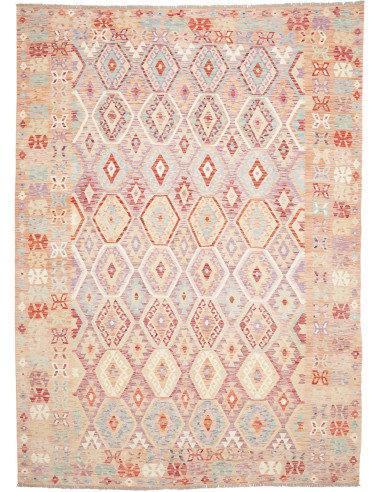 Rug Kilim Afghanistan 253x352 Multicolor (peach