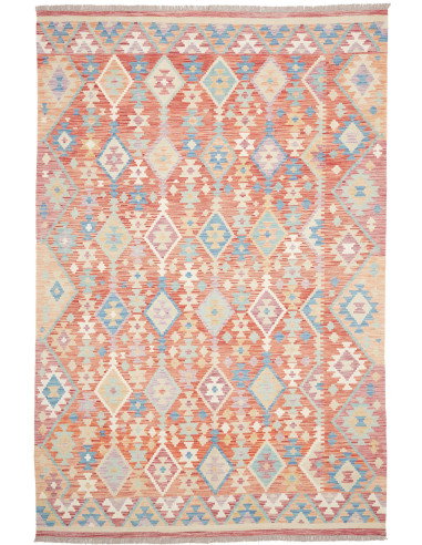 Tappeto Kilim Afghanistan 200x302 Terracotta Az