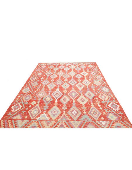 Tappeto Kilim Afghanistan 203x306 Rosso Terraco