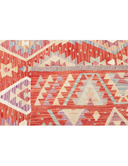 Rug Kilim Afghanistan 203x306 Terracotta Red Sk