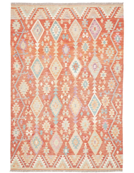 Tappeto Kilim Afghanistan 199x294 Terracotta Ar
